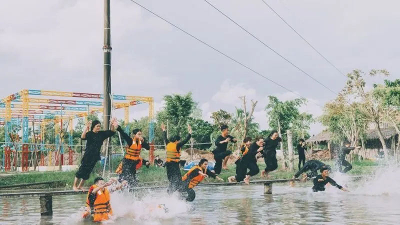 Tại làng du lịch mỹ khánh có vô vàng trò chơi giúp bạn tận hưởng kỳ nghỉ du lịch tuyệt vời